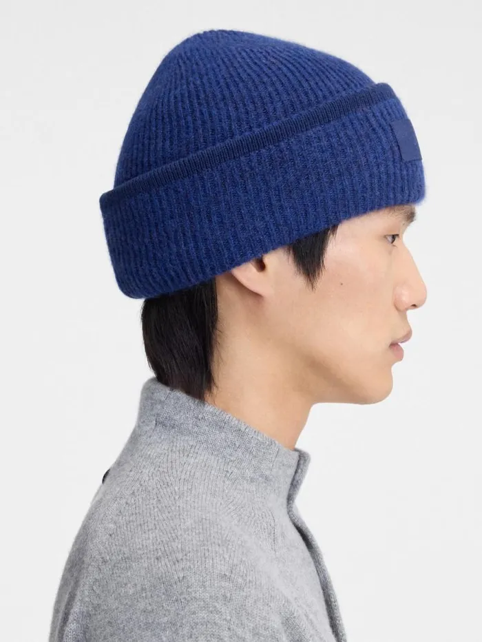 JACQUEMUS The Gros Grain Beanie Navy WomenMen Scarves Beanies and Gloves