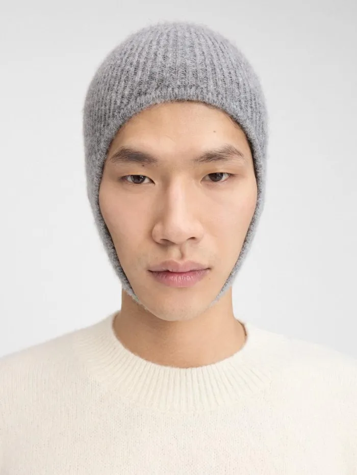 JACQUEMUS The Gros Grain Hood Dark Grey WomenMen Scarves Beanies and Gloves