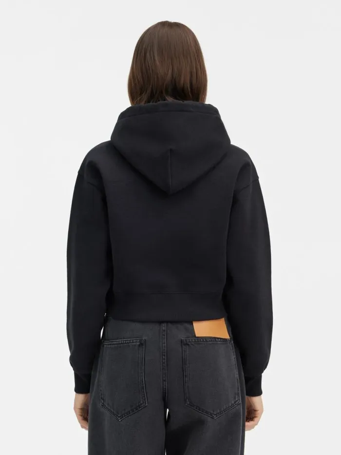 JACQUEMUS The Gros Grain Hoodie Black Women Sweatshirts and Joggings JACQUEMUS The Gros Grain Hoodie Black Women Sweatshirts and Joggings