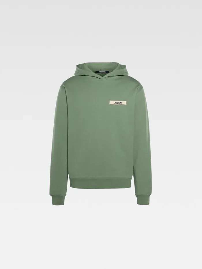 JACQUEMUS The Gros Grain Hoodie Light Green WomenMen Sweatshirts and Joggings JACQUEMUS The Gros Grain Hoodie Light Green WomenMen Sweatshirts and Joggings