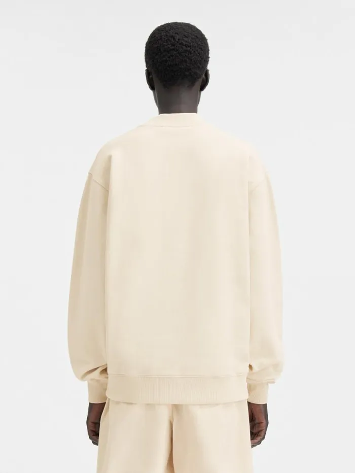 JACQUEMUS The Gros Grain Sweatshirt Beige WomenMen Sweatshirts and Joggings JACQUEMUS The Gros Grain Sweatshirt Beige WomenMen Sweatshirts and Joggings