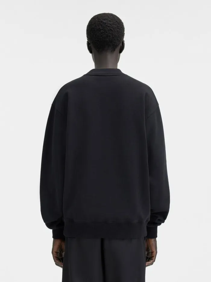 JACQUEMUS The Gros Grain Sweatshirt Black WomenMen Sweatshirts and Joggings JACQUEMUS The Gros Grain Sweatshirt Black WomenMen Sweatshirts and Joggings