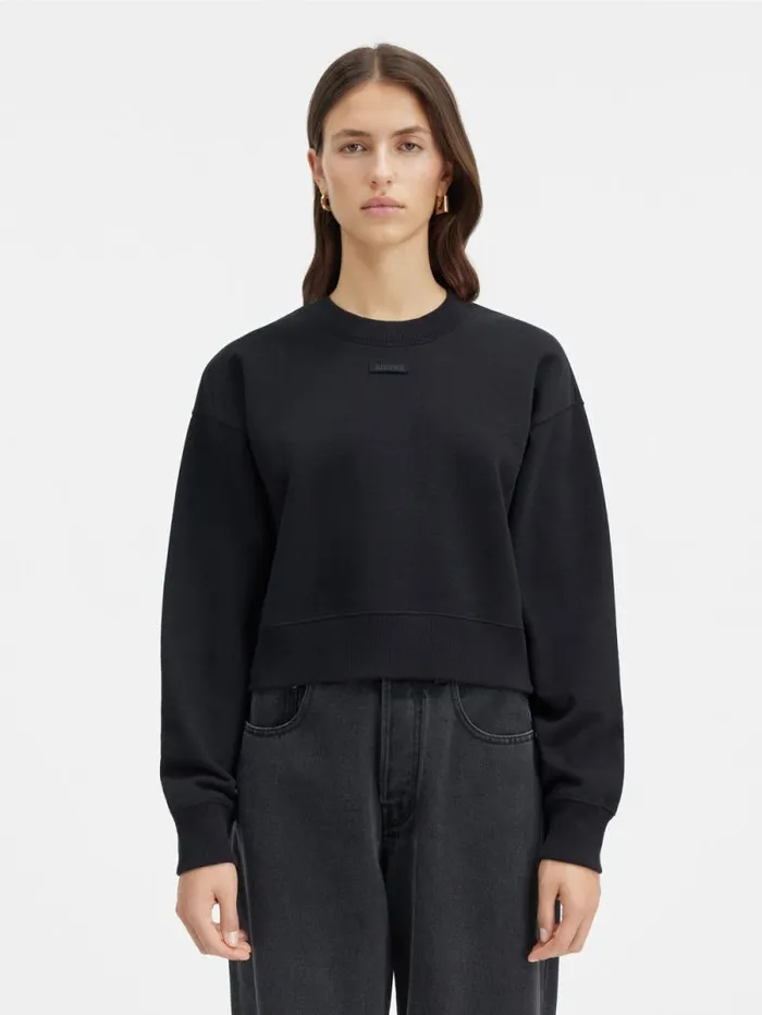 JACQUEMUS The Gros Grain Sweatshirt Black Women Sweatshirts and Joggings