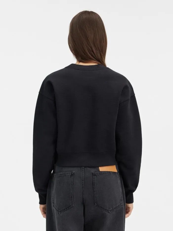 JACQUEMUS The Gros Grain Sweatshirt Black Women Sweatshirts and Joggings