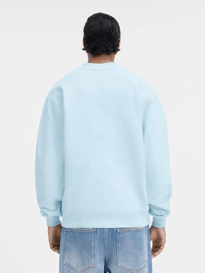 JACQUEMUS The Gros Grain Sweatshirt Light Blue WomenMen Sweatshirts and Joggings JACQUEMUS The Gros Grain Sweatshirt Light Blue WomenMen Sweatshirts and Joggings