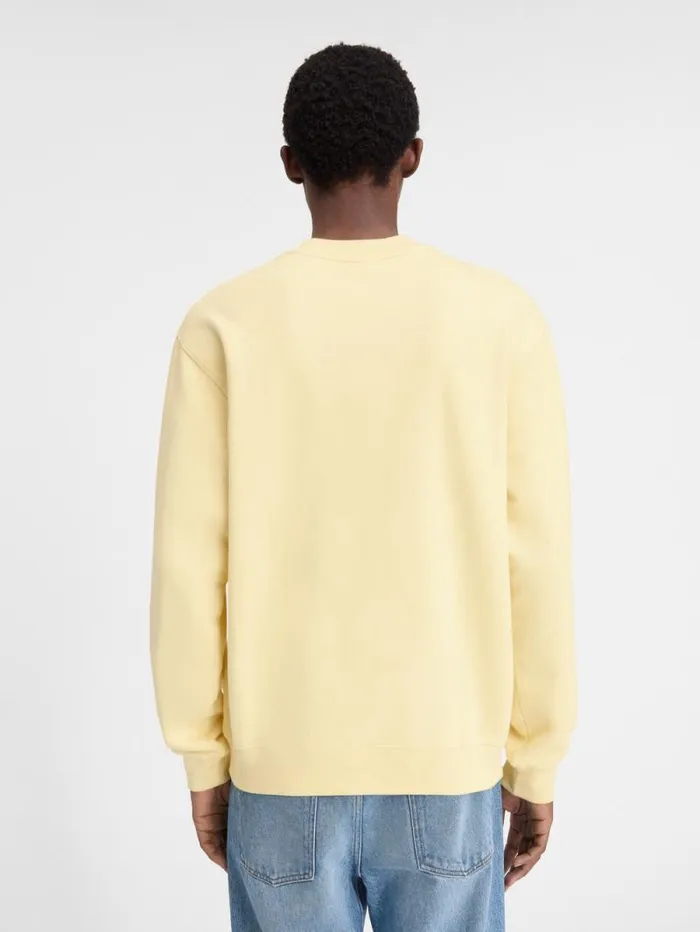 JACQUEMUS The Gros Grain Sweatshirt Light Yellow WomenMen Sweatshirts and Joggings JACQUEMUS The Gros Grain Sweatshirt Light Yellow WomenMen Sweatshirts and Joggings