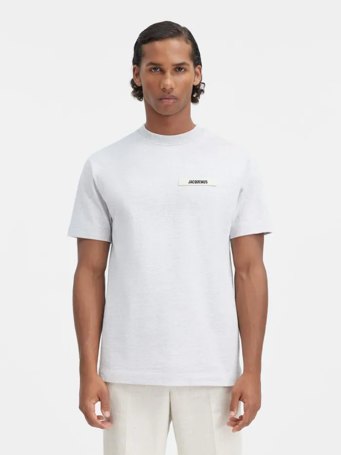 JACQUEMUS The Gros Grain Tshirt Grey WomenMen Tshirts