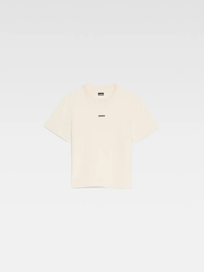 JACQUEMUS The Gros Grain Tshirt Light Beige Women Tshirts