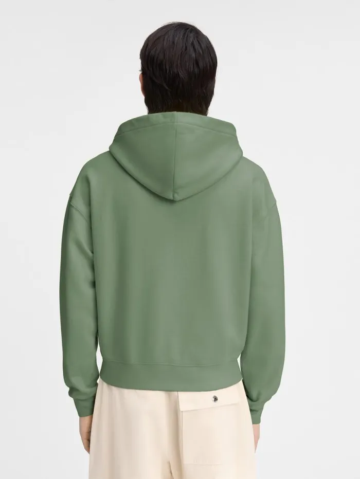 JACQUEMUS The Gros Grain Zipped Hoodie Light Green WomenMen Sweatshirts and Joggings JACQUEMUS The Gros Grain Zipped Hoodie Light Green WomenMen Sweatshirts and Joggings