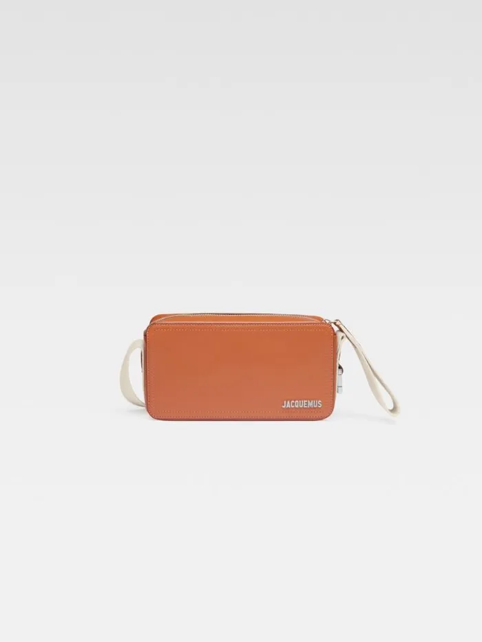 JACQUEMUS The Horizontal Cuerda Light Brown Men Bags