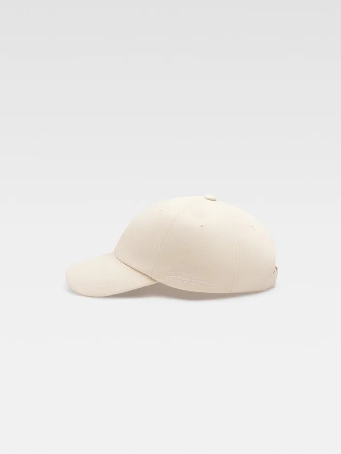 JACQUEMUS The Jacquemus Cap Offwhite WomenMen Hats