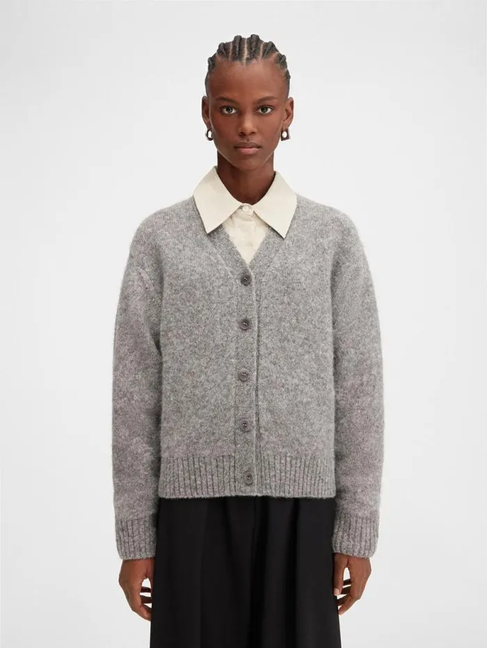 JACQUEMUS The Jacquemus Cardigan Grey Women Knits