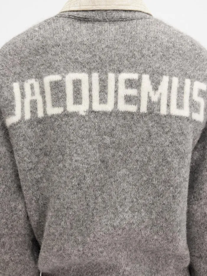 JACQUEMUS The Jacquemus Cardigan Grey Women Knits JACQUEMUS The Jacquemus Cardigan Grey Women Knits