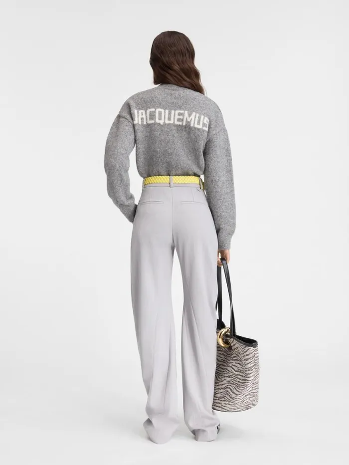 JACQUEMUS The Jacquemus Knit Grey Women Knits JACQUEMUS The Jacquemus Knit Grey Women Knits