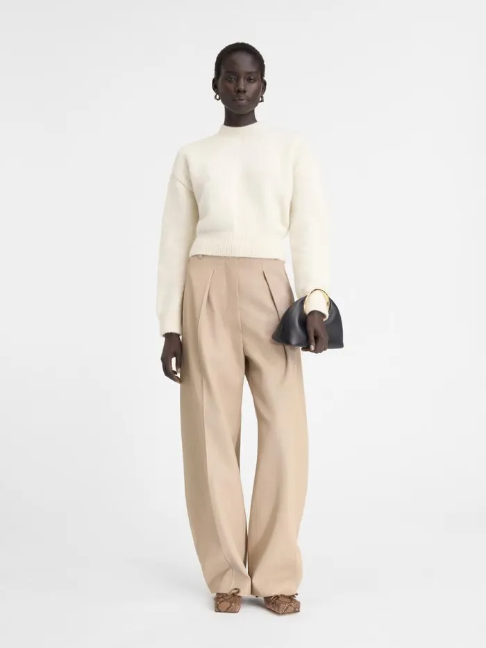 JACQUEMUS The Jacquemus Knit Light Beige Women Knits