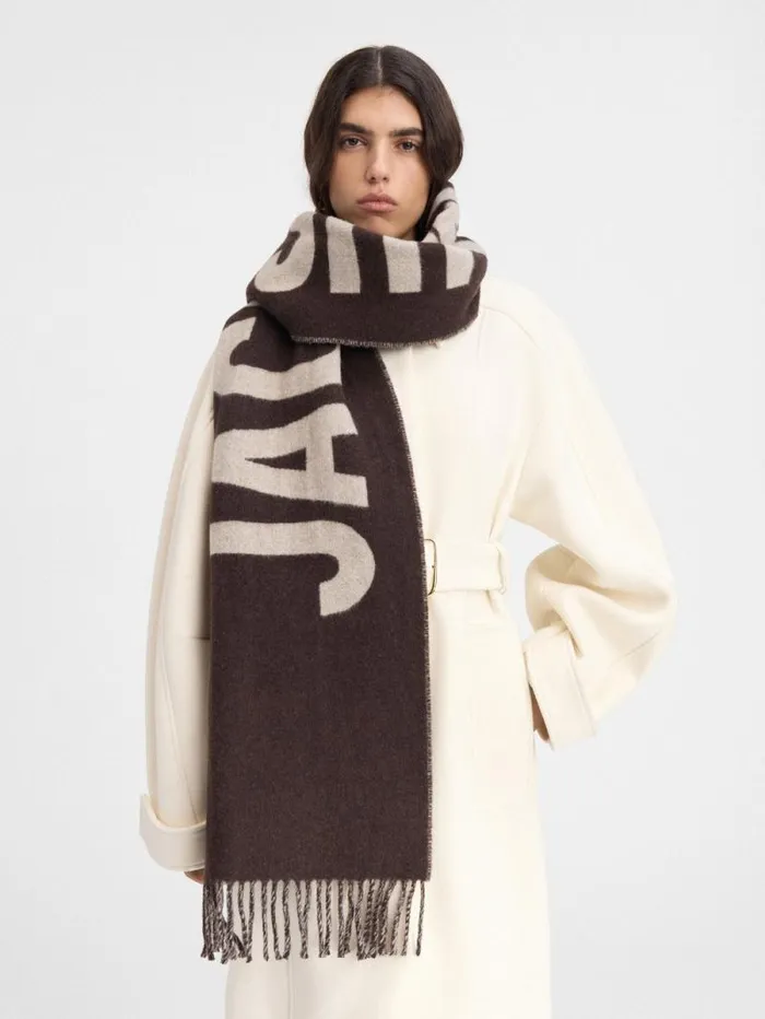 JACQUEMUS The Jacquemus Scarf Multi Brown WomenMen Scarves Beanies and Gloves