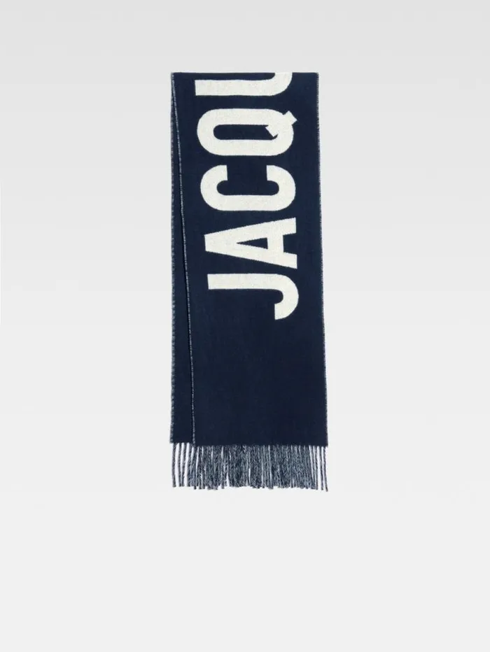 JACQUEMUS The Jacquemus Scarf Navy WomenMen Scarves Beanies and Gloves
