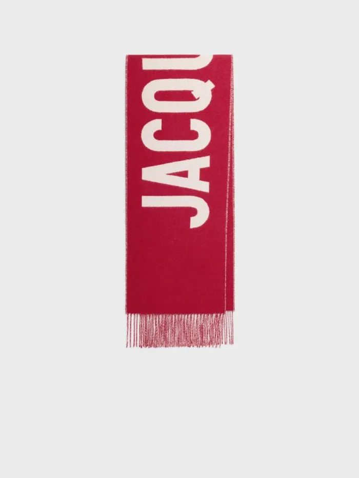 JACQUEMUS The Jacquemus Scarf Red WomenMen Scarves Beanies and Gloves