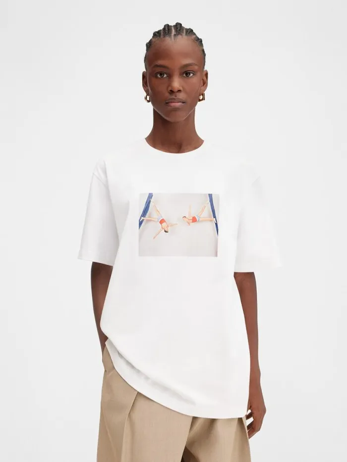 JACQUEMUS The Jacquemus X Valery Katsuba Tshirt Print White WomenMen Tshirts