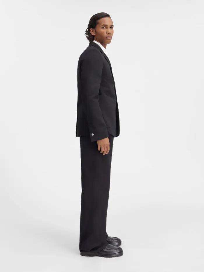 JACQUEMUS The Jean Jacket Black Men Coats and Jackets