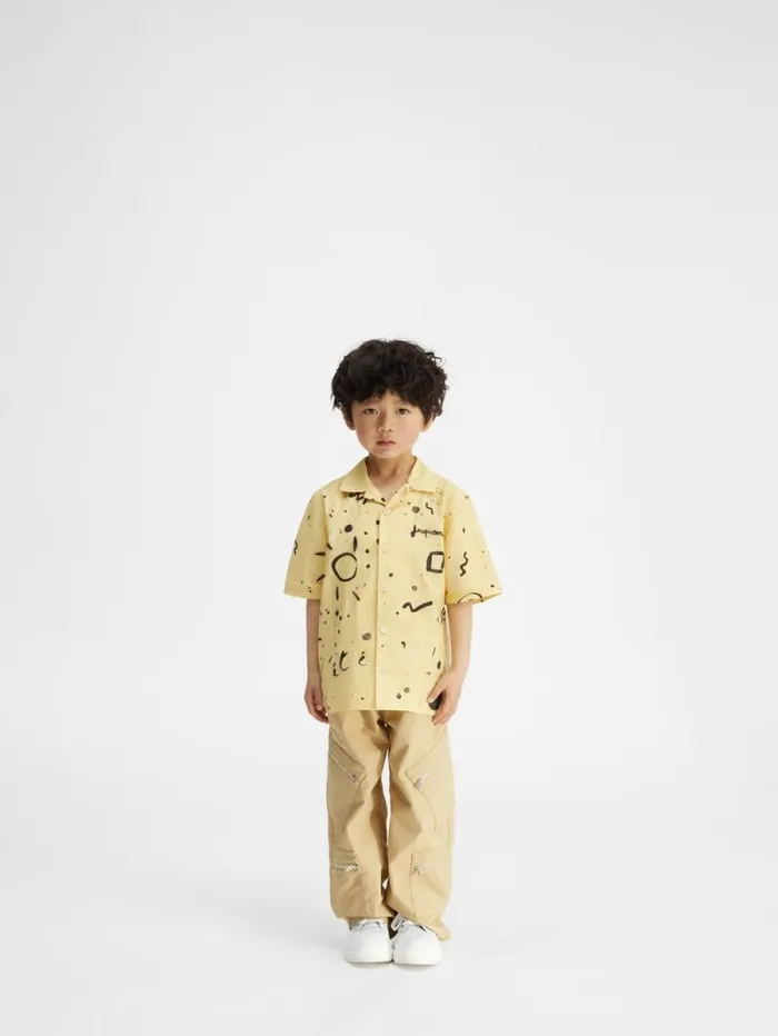 JACQUEMUS The Jean Kids039 Shirt Print Summer Kids WomenMen Tops