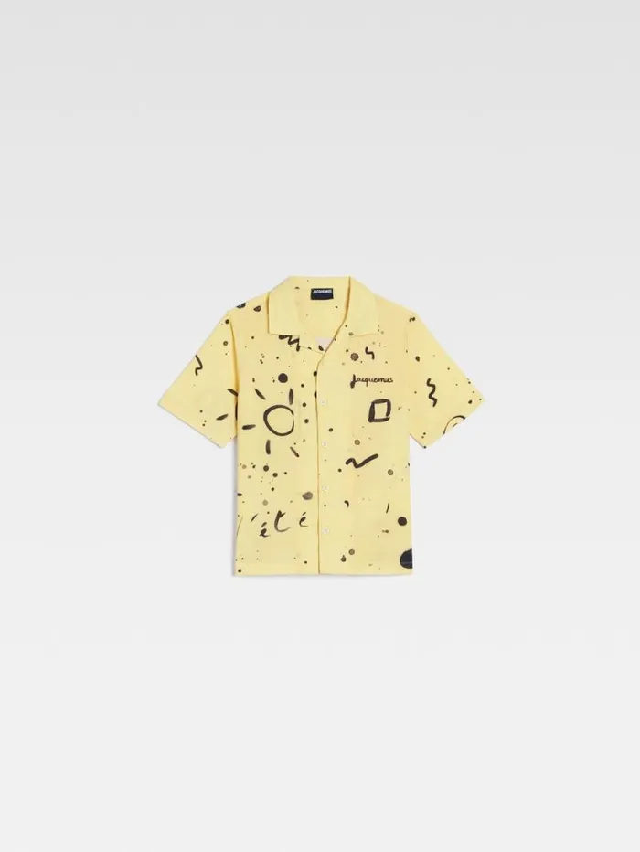 JACQUEMUS The Jean Kids039 Shirt Print Summer Kids WomenMen Tops JACQUEMUS The Jean Kids039 Shirt Print Summer Kids WomenMen Tops