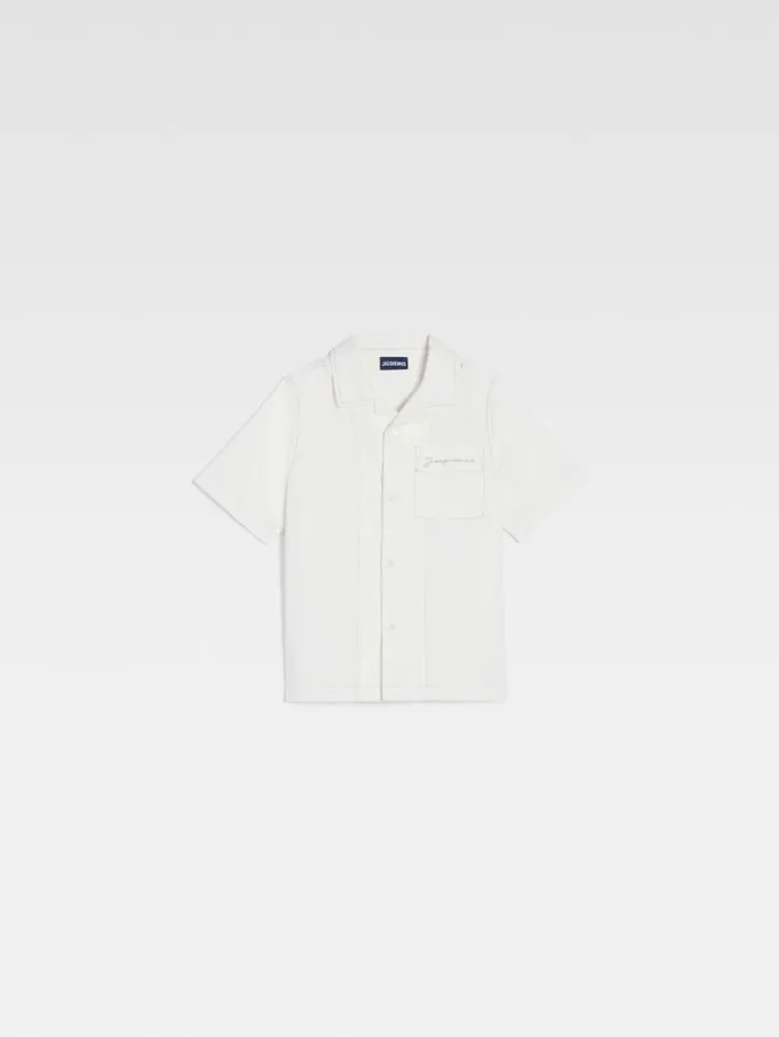 JACQUEMUS The Jean Kids039 Shirt White WomenMen Tops JACQUEMUS The Jean Kids039 Shirt White WomenMen Tops