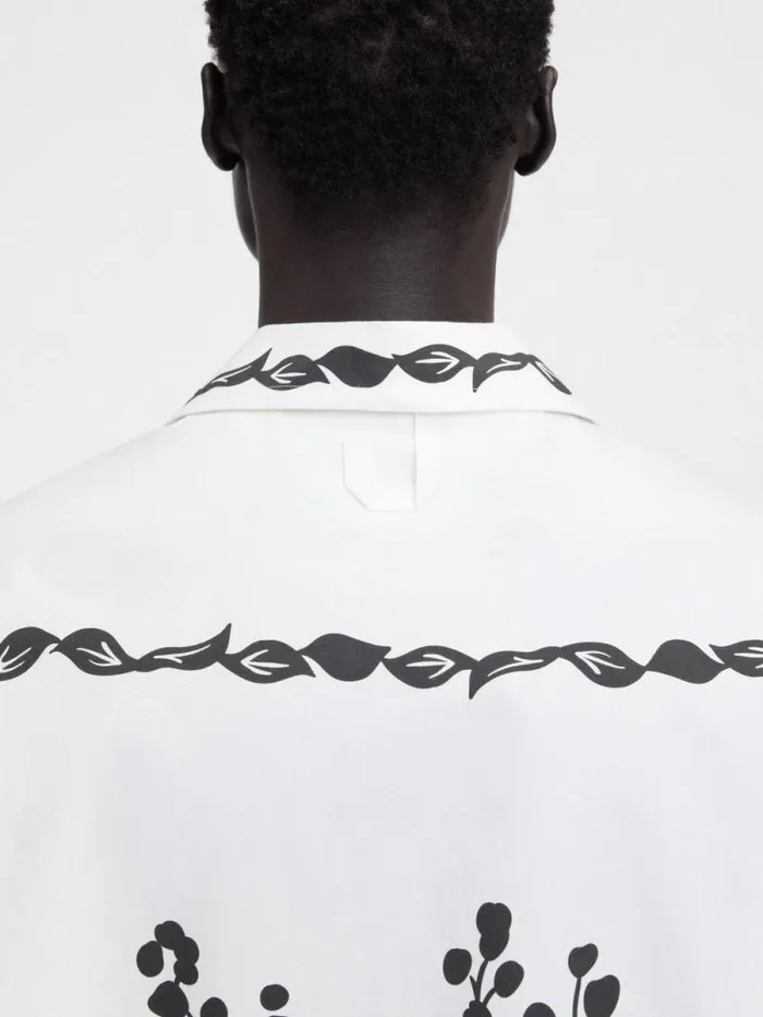 JACQUEMUS The Jean Shirt Print Mimosa Frise Black Men Shirts JACQUEMUS The Jean Shirt Print Mimosa Frise Black Men Shirts