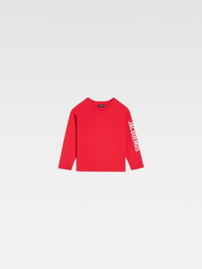 JACQUEMUS The Kids039 Longsleeve Tshirt Red WomenMen Tops JACQUEMUS The Kids039 Longsleeve Tshirt Red WomenMen Tops