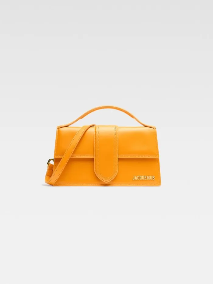 JACQUEMUS The Large Bambino Dark Orange Women Crossbody and Handbags
