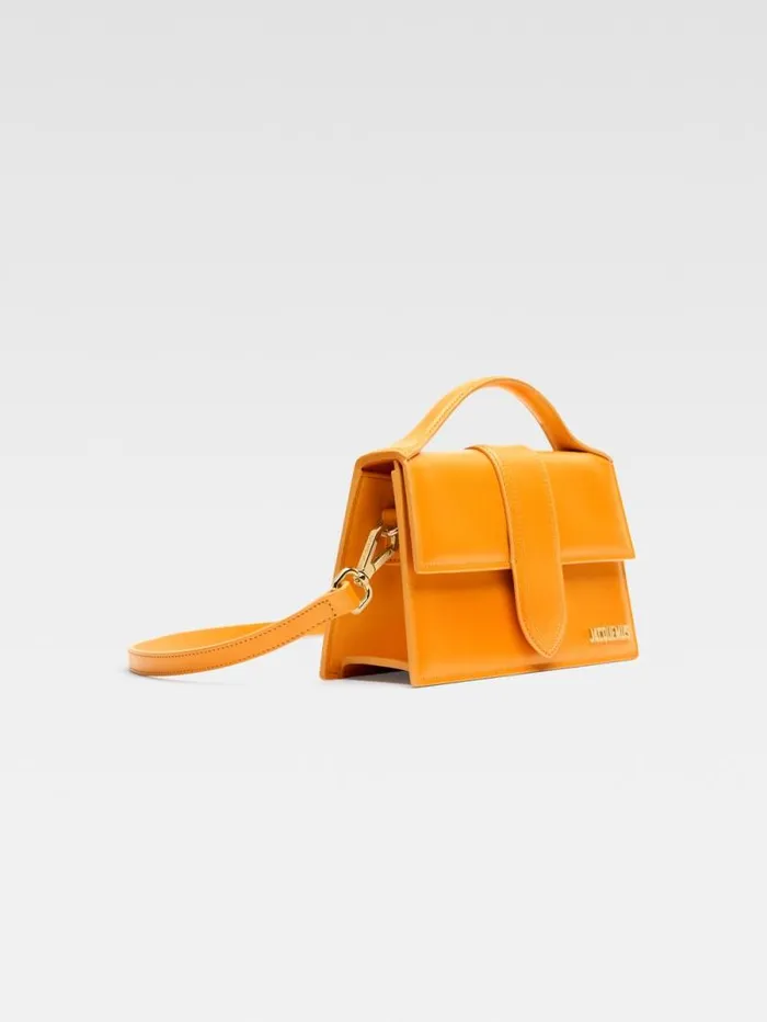 JACQUEMUS The Large Bambino Dark Orange Women Crossbody and Handbags JACQUEMUS The Large Bambino Dark Orange Women Crossbody and Handbags
