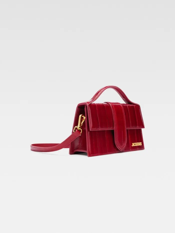 JACQUEMUS The Large Bambino Dark Red Women Crossbody and Handbags JACQUEMUS The Large Bambino Dark Red Women Crossbody and Handbags