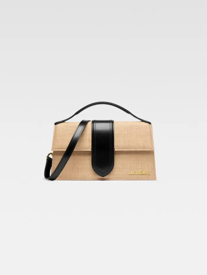 JACQUEMUS The Large Bambino Ivoryblack Women Crossbody and Handbags