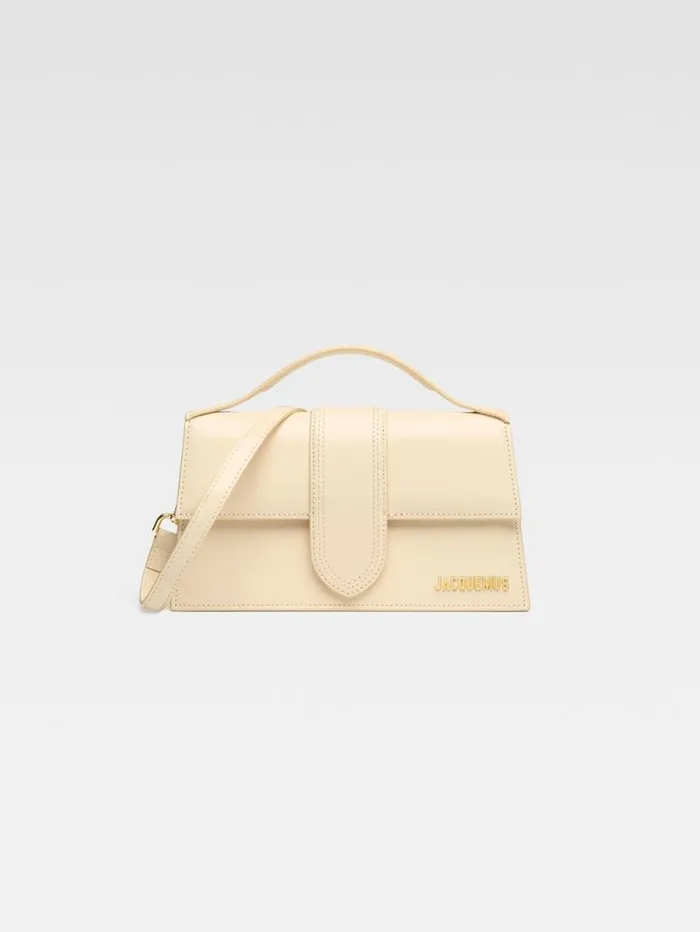 JACQUEMUS The Large Bambino Ivory Women Crossbody and Handbags