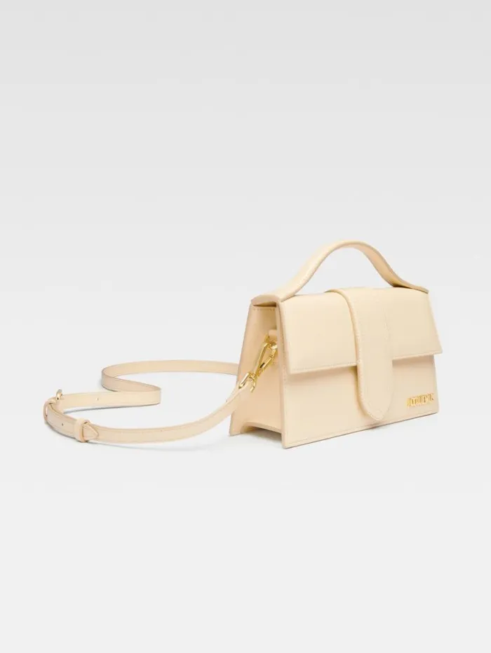 JACQUEMUS The Large Bambino Ivory Women Crossbody and Handbags JACQUEMUS The Large Bambino Ivory Women Crossbody and Handbags
