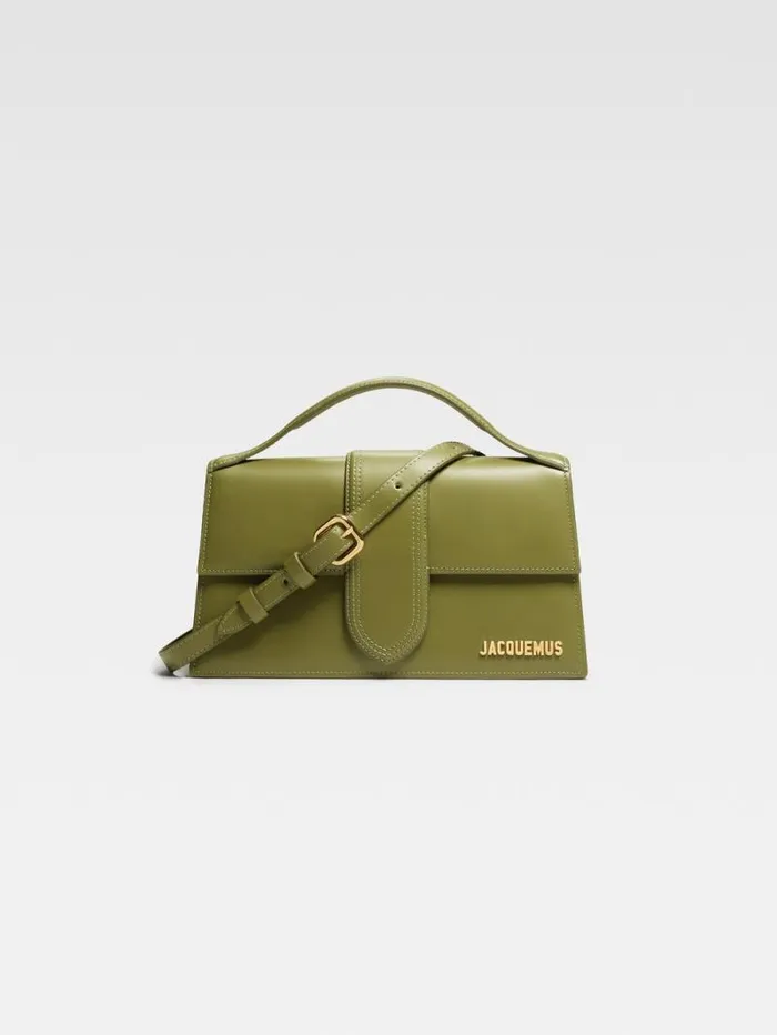 JACQUEMUS The Large Bambino Khaki Women Crossbody and Handbags