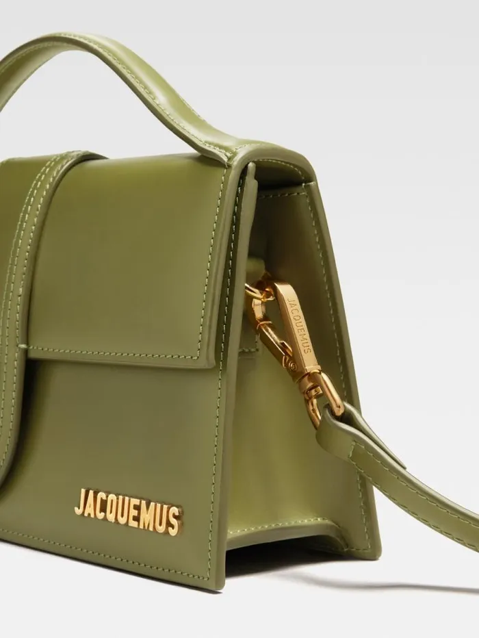 JACQUEMUS The Large Bambino Khaki Women Crossbody and Handbags JACQUEMUS The Large Bambino Khaki Women Crossbody and Handbags
