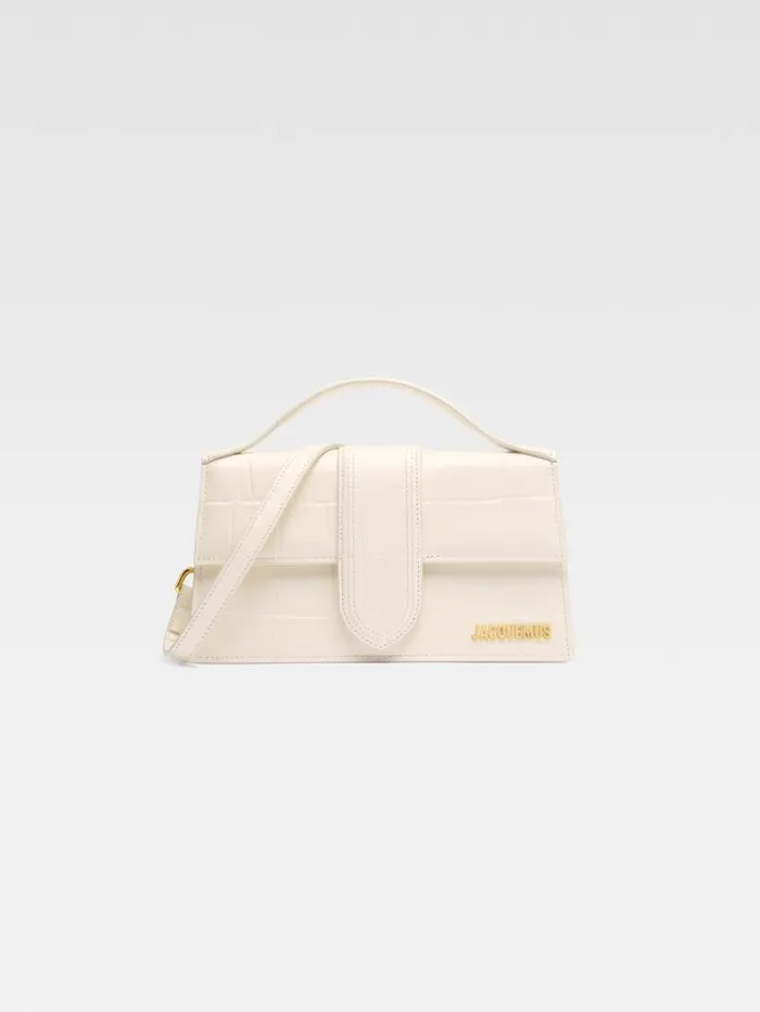 JACQUEMUS The Large Bambino Light Ivory Women Crossbody and Handbags