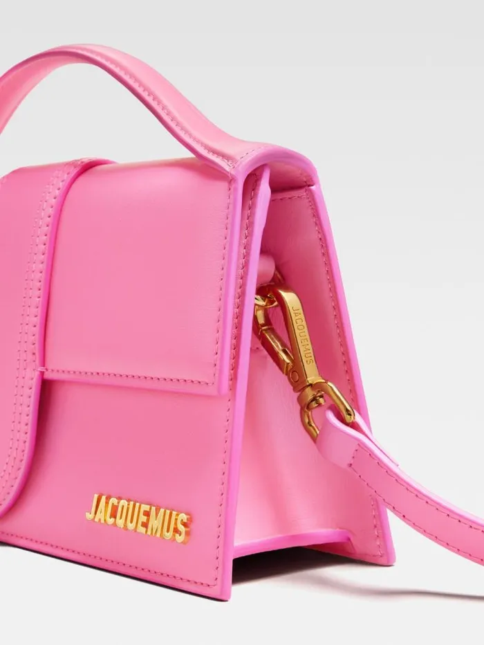 JACQUEMUS The Large Bambino Pink Women Crossbody and Handbags JACQUEMUS The Large Bambino Pink Women Crossbody and Handbags