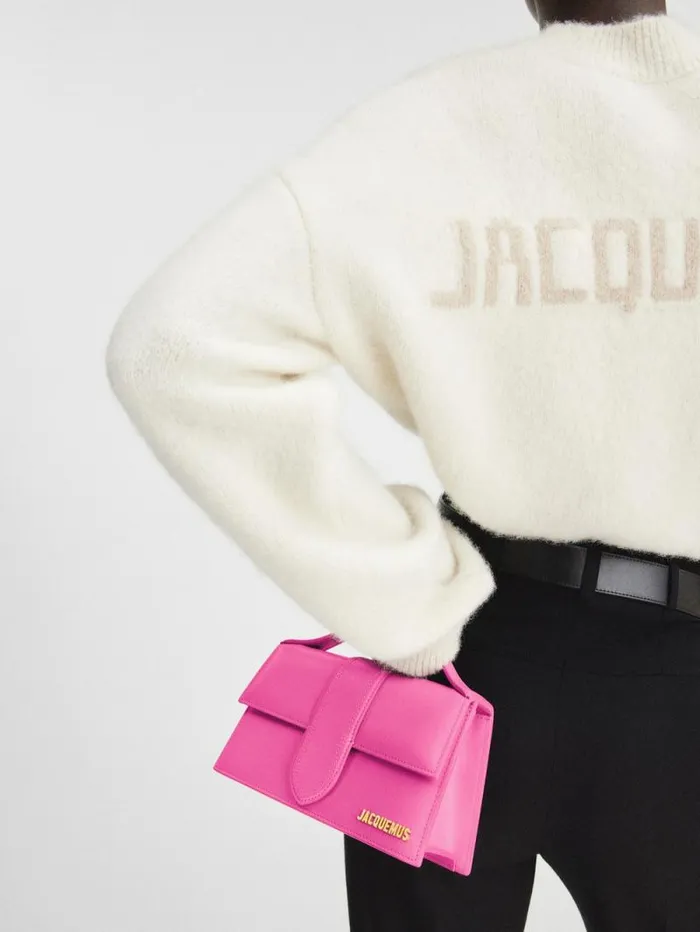 JACQUEMUS The Large Bambino Pink Women Crossbody and Handbags JACQUEMUS The Large Bambino Pink Women Crossbody and Handbags