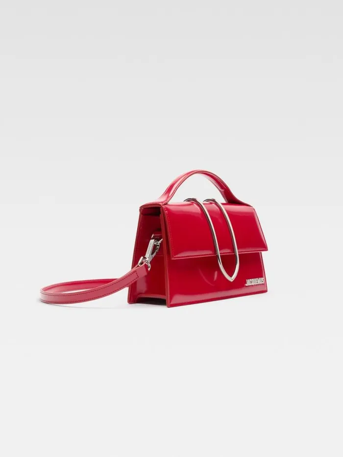JACQUEMUS The Large Bambino Red Women Crossbody and Handbags JACQUEMUS The Large Bambino Red Women Crossbody and Handbags