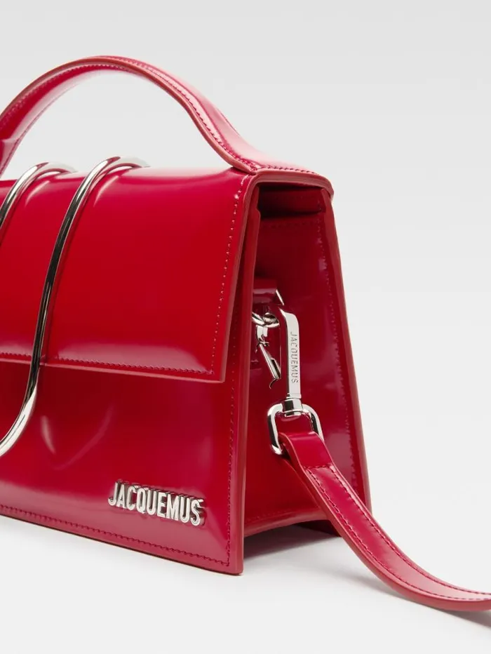 JACQUEMUS The Large Bambino Red Women Crossbody and Handbags JACQUEMUS The Large Bambino Red Women Crossbody and Handbags