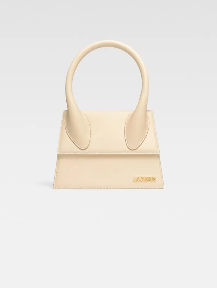 JACQUEMUS The Large Chiquito Ivory Women Crossbody and Handbags