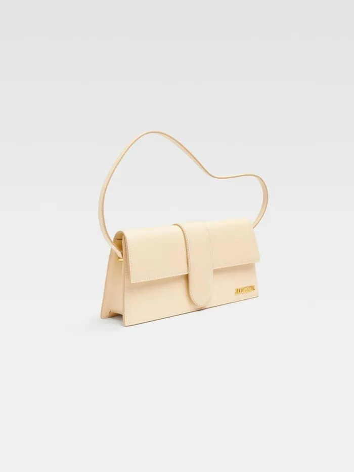 JACQUEMUS The Long Bambino Ivory Women Shoulder Bags JACQUEMUS The Long Bambino Ivory Women Shoulder Bags