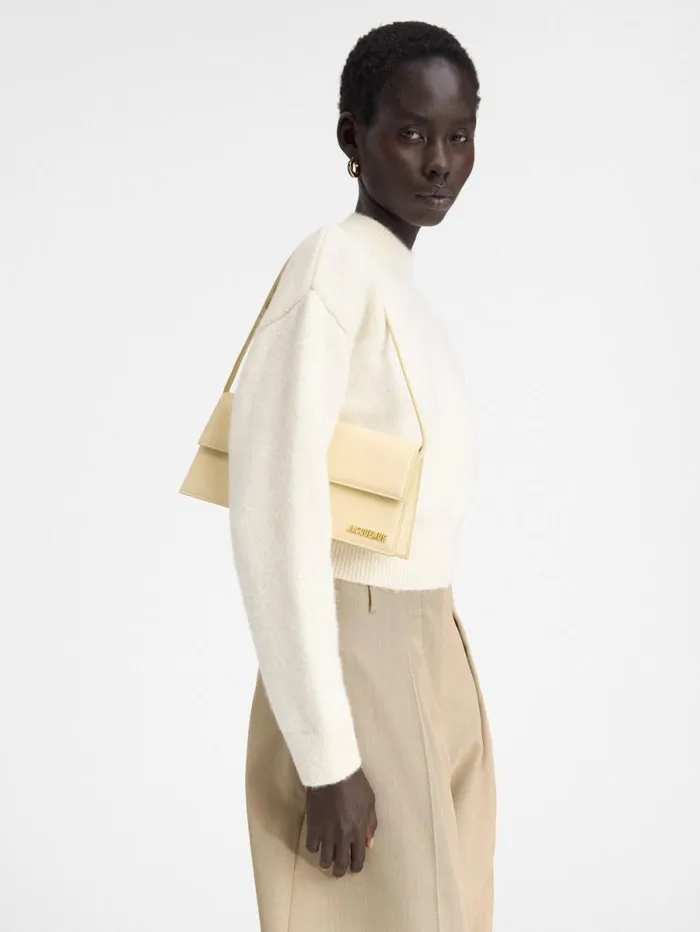 JACQUEMUS The Long Bambino Ivory Women Shoulder Bags JACQUEMUS The Long Bambino Ivory Women Shoulder Bags