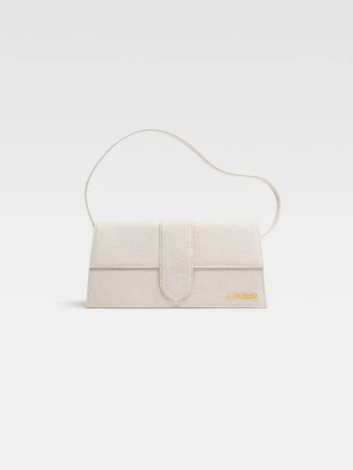 JACQUEMUS The Long Bambino Light Greige Women Shoulder Bags