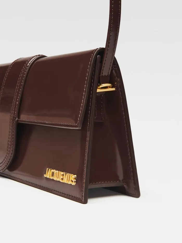 JACQUEMUS The Long Bambino Midnight Brown Women Shoulder Bags JACQUEMUS The Long Bambino Midnight Brown Women Shoulder Bags