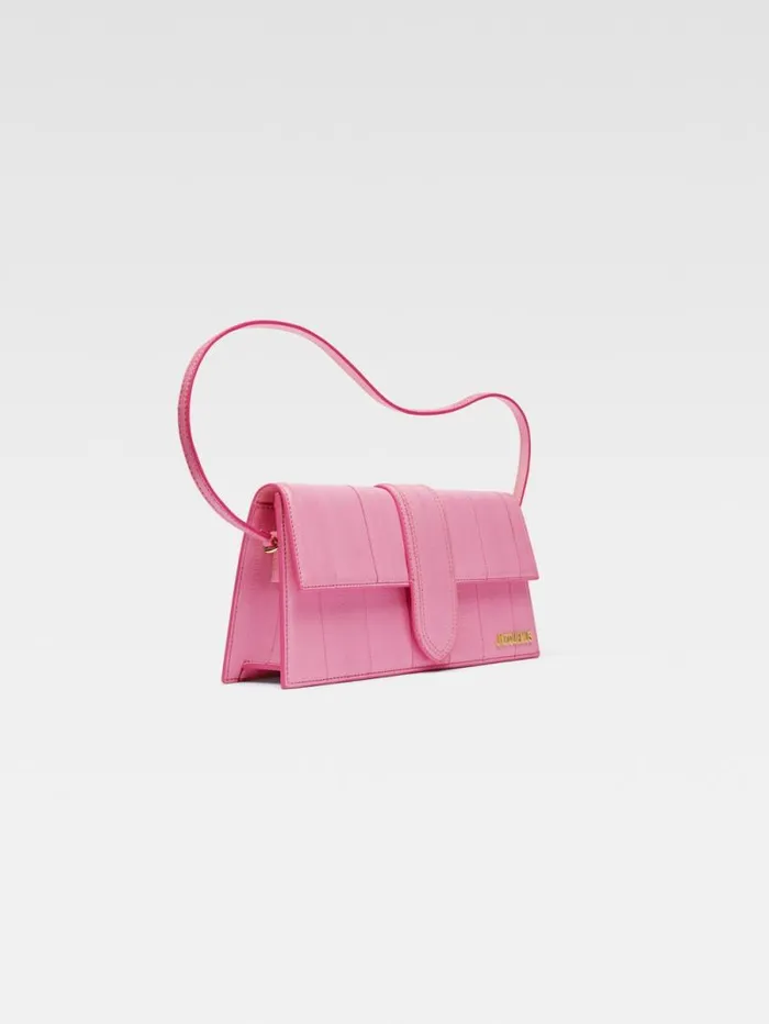 JACQUEMUS The Long Bambino Pale Pink Women Shoulder Bags JACQUEMUS The Long Bambino Pale Pink Women Shoulder Bags