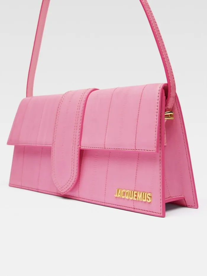 JACQUEMUS The Long Bambino Pale Pink Women Shoulder Bags JACQUEMUS The Long Bambino Pale Pink Women Shoulder Bags