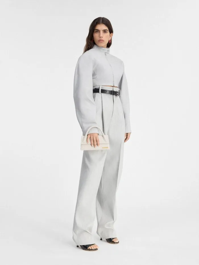 JACQUEMUS The Long Chiquito Light Greige Women Crossbody and Handbags JACQUEMUS The Long Chiquito Light Greige Women Crossbody and Handbags